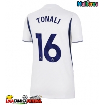 Camisa de Futebol Tottenham Hotspur Sandro Tonali #16 Equipamento Principal Mulheres 2026-27 Manga Curta
